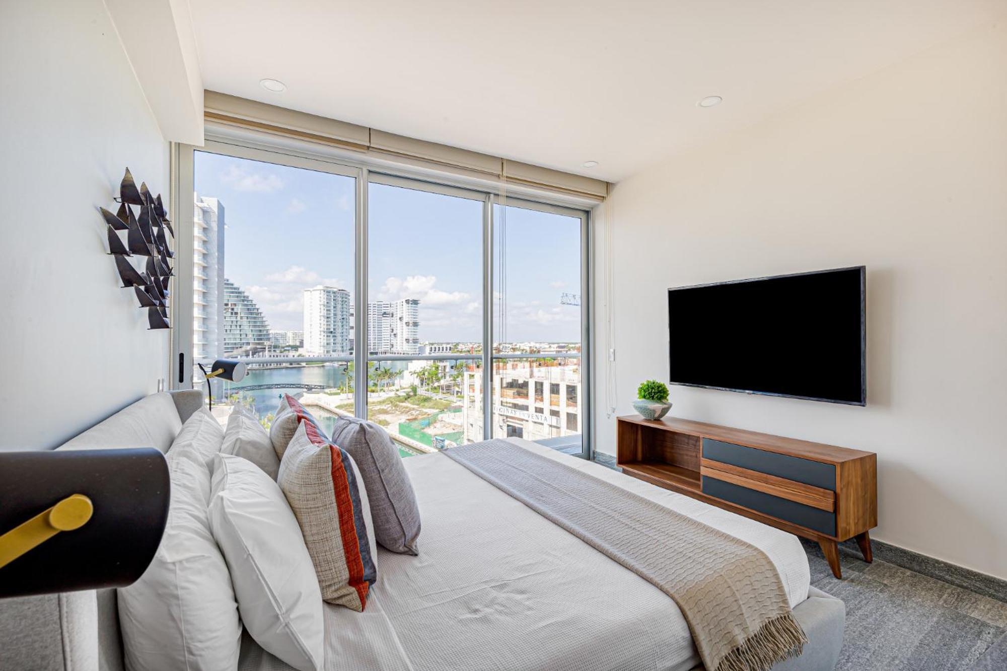 Apartment Oceanview 3 Bedroom Condo, Rooftop Pool&jacuzzi, Beach! Cancun